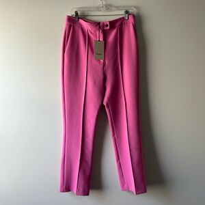 Brogger pink Maggie slim leg high rise pants
